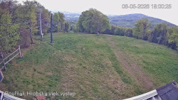 Vrchol Bouřňák, pohled na jih