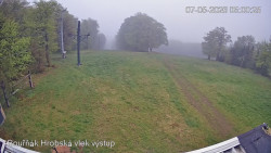Vrchol Bouřňák, pohled na jih