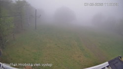 Vrchol Bouřňák, pohled na jih