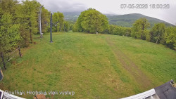 Vrchol Bouřňák, pohled na jih