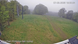 Vrchol Bouřňák, pohled na jih