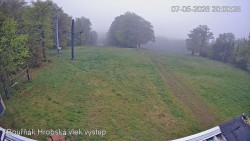Vrchol Bouřňák, pohled na jih