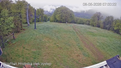 Vrchol Bouřňák, pohled na jih