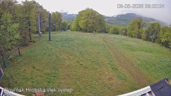 Vrchol Bouřňák, pohled na jih