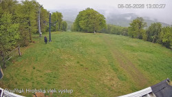 Vrchol Bouřňák, pohled na jih