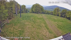 Vrchol Bouřňák, pohled na jih