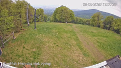 Vrchol Bouřňák, pohled na jih