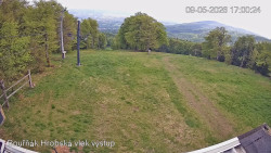 Vrchol Bouřňák, pohled na jih
