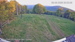 Vrchol Bouřňák, pohled na jih