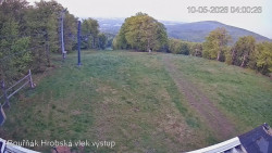 Vrchol Bouřňák, pohled na jih