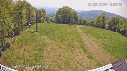 Vrchol Bouřňák, pohled na jih