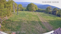 Vrchol Bouřňák, pohled na jih