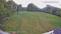 Vrchol Bouřňák, pohled na jih