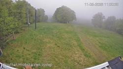 Vrchol Bouřňák, pohled na jih