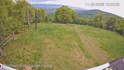 Vrchol Bouřňák, pohled na jih