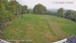 Vrchol Bouřňák, pohled na jih