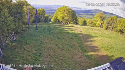 Vrchol Bouřňák, pohled na jih