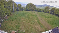 Vrchol Bouřňák, pohled na jih
