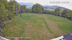 Vrchol Bouřňák, pohled na jih
