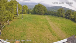 Vrchol Bouřňák, pohled na jih
