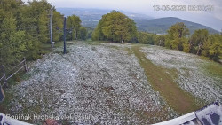 Vrchol Bouřňák, pohled na jih