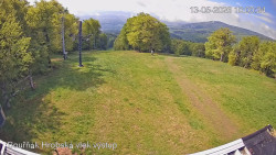 Vrchol Bouřňák, pohled na jih