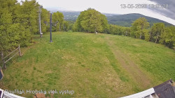 Vrchol Bouřňák, pohled na jih
