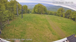 Vrchol Bouřňák, pohled na jih