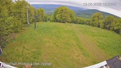 Vrchol Bouřňák, pohled na jih