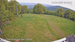 Vrchol Bouřňák, pohled na jih
