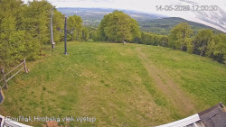 Vrchol Bouřňák, pohled na jih
