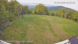 Vrchol Bouřňák, pohled na jih