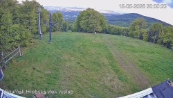 Vrchol Bouřňák, pohled na jih