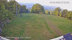 Vrchol Bouřňák, pohled na jih