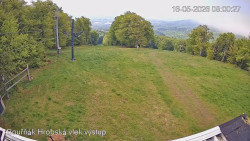 Vrchol Bouřňák, pohled na jih