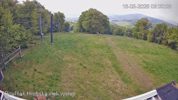 Vrchol Bouřňák, pohled na jih