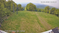 Vrchol Bouřňák, pohled na jih