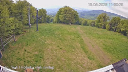 Vrchol Bouřňák, pohled na jih