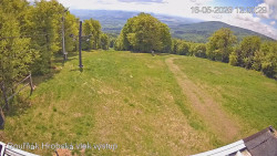 Vrchol Bouřňák, pohled na jih
