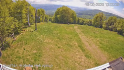 Vrchol Bouřňák, pohled na jih