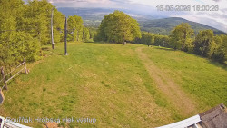 Vrchol Bouřňák, pohled na jih