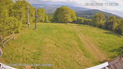 Vrchol Bouřňák, pohled na jih