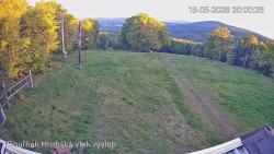 Vrchol Bouřňák, pohled na jih