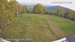 Vrchol Bouřňák, pohled na jih