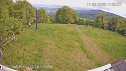 Vrchol Bouřňák, pohled na jih