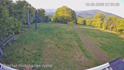 Vrchol Bouřňák, pohled na jih