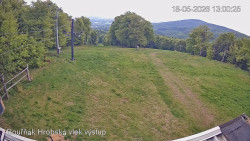 Vrchol Bouřňák, pohled na jih