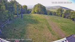 Vrchol Bouřňák, pohled na jih
