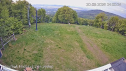 Vrchol Bouřňák, pohled na jih