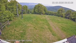 Vrchol Bouřňák, pohled na jih